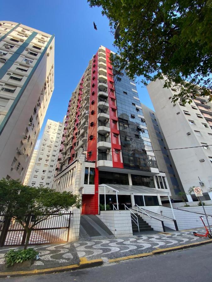 Flat - Acomoda Ate 4 Hospedes - Bairro Do Gonzaga - Santos Sp Ngoại thất bức ảnh